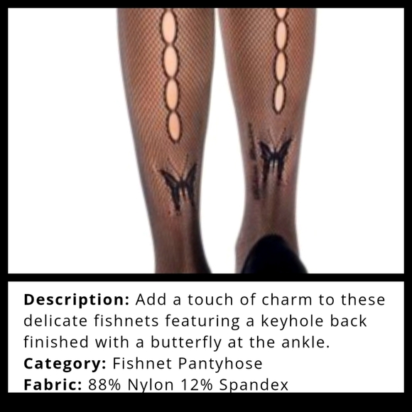 Key hole Fishnet Panty Hose - Picture 2 of 2